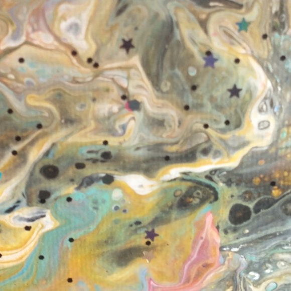 NEW Original Acrylic Painting, Designs By Sandy, "HAPPY HOLI", 8x10 - Picture 3 of 13